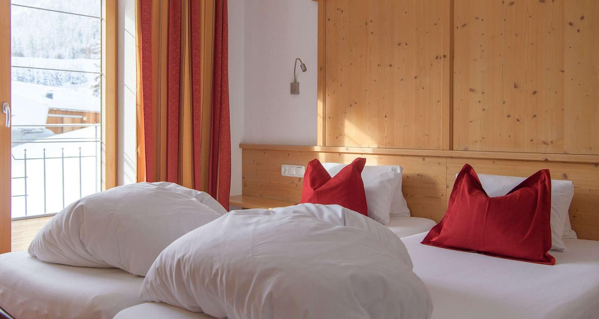 Rooms in the Hotel Garni Bacherhof in St Anton am Arlberg