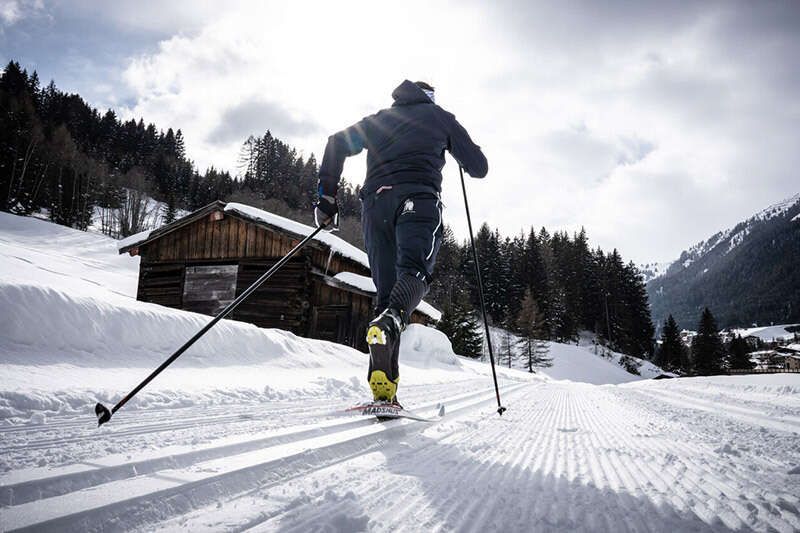 Cross-country skiing in winter in St Anton am Arlberg