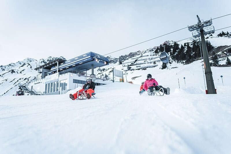 Rodeln im Winter am Arlberg