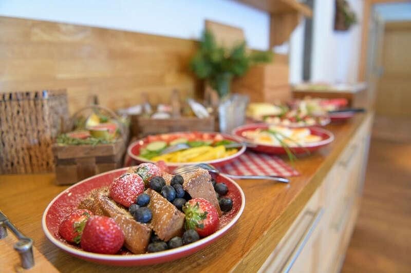 Breakfast buffet in the Bacherhof