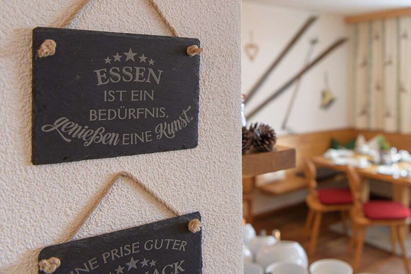 Breakfast room in the Hotel Bacherhof