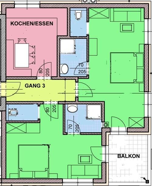 Grundriss von Appartement Jakob